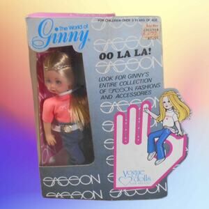 Vintage 1981 The World of Ginny Dolls SASSON OO LA LA NIB Vogue Dolls 30-1966/B